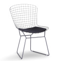 Tuoli \'Bertoia\' - Hopea/Harmaa