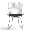 Tuoli \'Bertoia\' - Hopea/Harmaa