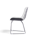 Tuoli \'Bertoia\' - Hopea/Harmaa