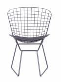 Tuoli \'Bertoia\' - Hopea/Harmaa