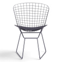 Tuoli \'Bertoia\' - Hopea/Harmaa