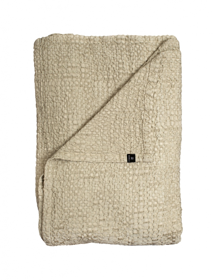 Peitto \'Dani\' 260x260 - Beige ryhmässä Sisustus / Kankaat / Peitto @ Reforma (Be23208-00217-2205)