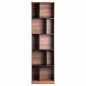 Kirjahylly \'Colin\' 60x210 - Pähkinä/Musta