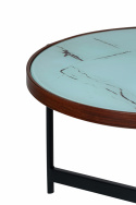 Soittopöytä \'Marble\' 2 osaa - Musta/Valkoinen