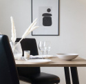 Ruokapöytä \'Klassisk\' 140x80cm - Musta/Tammi