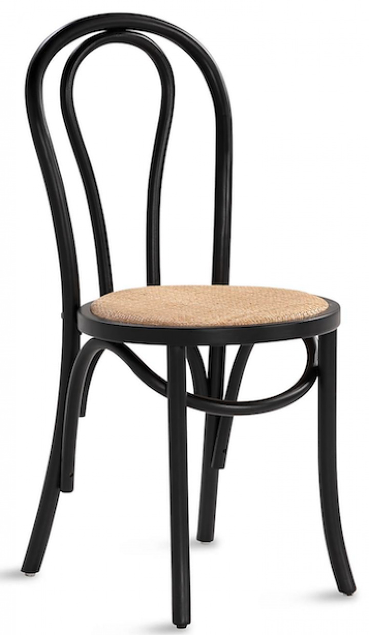 Tuoli \'Bistro\' - Rottinki/Musta ryhmässä Huone @ Reforma (FC19-Black)