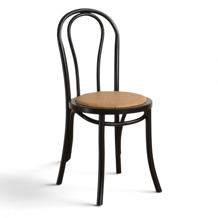 Tuoli \'Bistro\' - Rottinki/Musta ryhmässä Huonekalut / Istumakalusteet / Tuolit @ Reforma (FC19-Black)