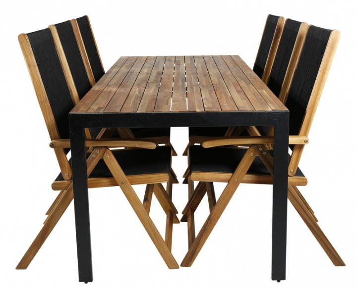 Ruokailuryhmä \'Huddinge\' - Luonnonväri ryhmässä Huonekalut / Ulkokalusteet / Ulkoryhmät @ Reforma (GR21940)