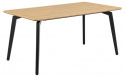 Ruokapöytä \'Cadiz\' 160x90cm - Luonto/Musta