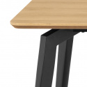 Ruokapöytä \'Cadiz\' 160x90cm - Luonto/Musta
