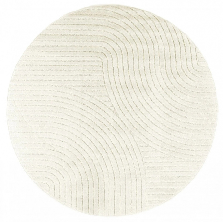 Pyöreä matto \'Devon\' - Kerma ryhmässä Sisustus / Matot / Kudotut matot @ Reforma (H100046)