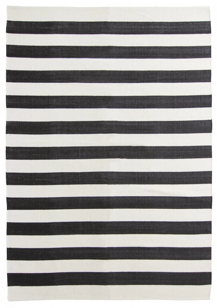 Puuvillamatto \'Nilo\' - Valkoinen/Musta ryhmässä Sisustus / Matot / Kudotut matot @ Reforma (H100111)