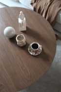 Soittopöytä \'Rounded\' Pyöreä 100cm - Pähkinä