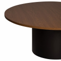 Soittopöytä \'Rounded\' Pyöreä 100cm - Pähkinä