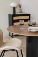 Ruokapöytä \'Rounded\' Pyöreä 120cm - Pähkinä