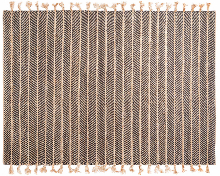 Matto \'Striped Sand\' - Luonnollinen 160x230 ryhmässä Sisustus / Matot / Kudotut matot @ Reforma (Jute-Striped-160.230)