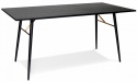 Ruokapöytä \'Lux\' 160x90cm - Musta/Messinki