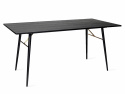 Ruokapöytä \'Lux\' 160x90cm - Musta/Messinki