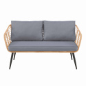 Puutarh sofa \'Sardinia\' - Luonnollinen/Harmaa