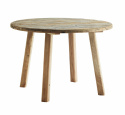 Ruokapöytä \'Recycled\' Pyöreä 110cm - Luonnonvärinen/kierrätetty puu