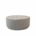 Puff \'Dimple\' Pyöreä 100cm - Harmaa
