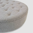 Puff \'Dimple\' Pyöreä 100cm - Harmaa
