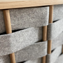 Lipasto \'Felt\' 120cm - Luonnonvärinen/Harmaa