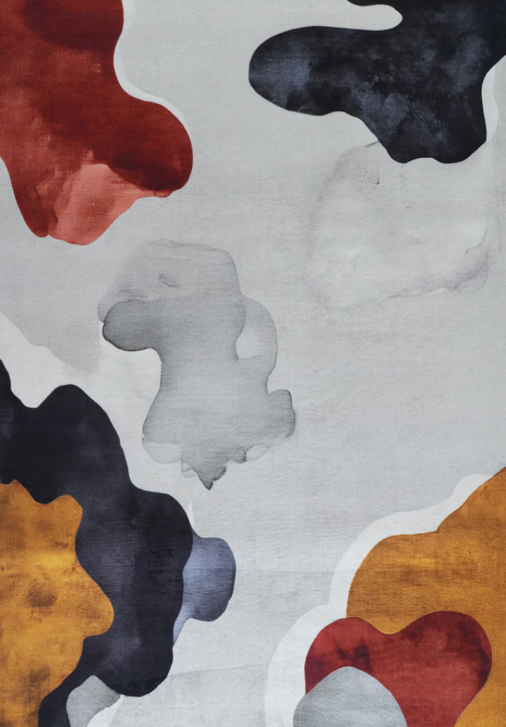 Matto \'Aravelle\' - Harmaa/Multi ryhmässä Sisustus / Matot @ Reforma (RG01-19)