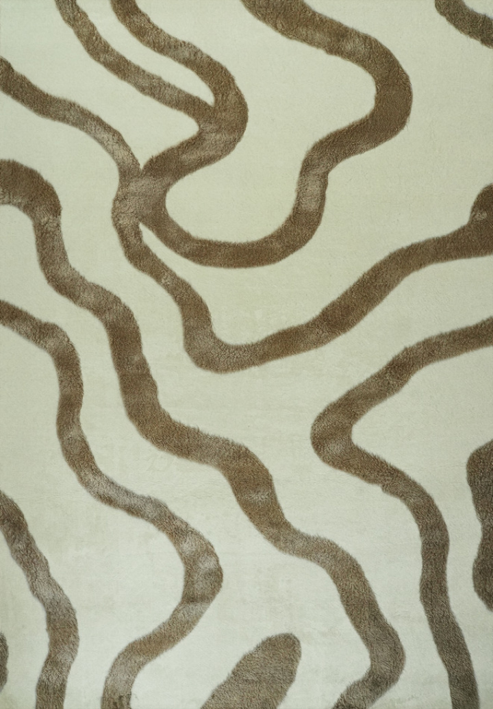 Matto \'Heloria\' - Ruskea/Beige ryhmässä Sisustus / Matot @ Reforma (RG01-45)