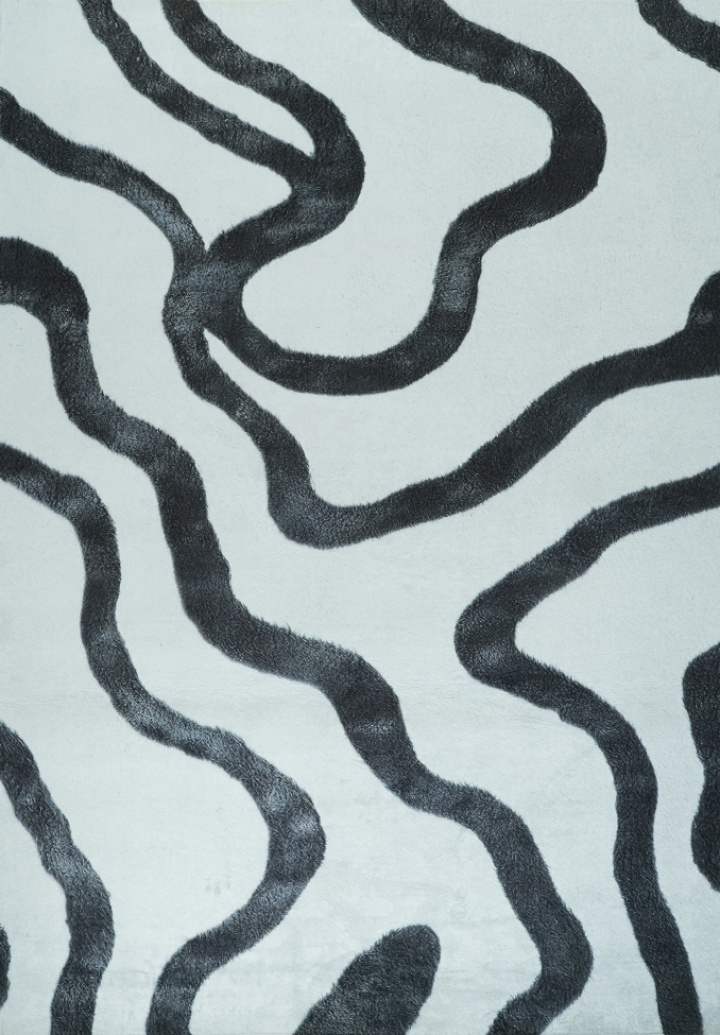 Matto \'Heloria\' - Musta/Valkoinen ryhmässä Sisustus / Matot @ Reforma (RG01-47)