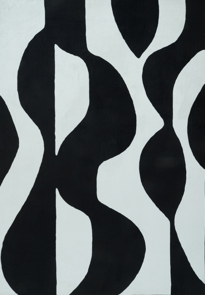 Matto \'Sorvento\' - Musta/Beige ryhmässä Sisustus / Matot @ Reforma (RG01-49)