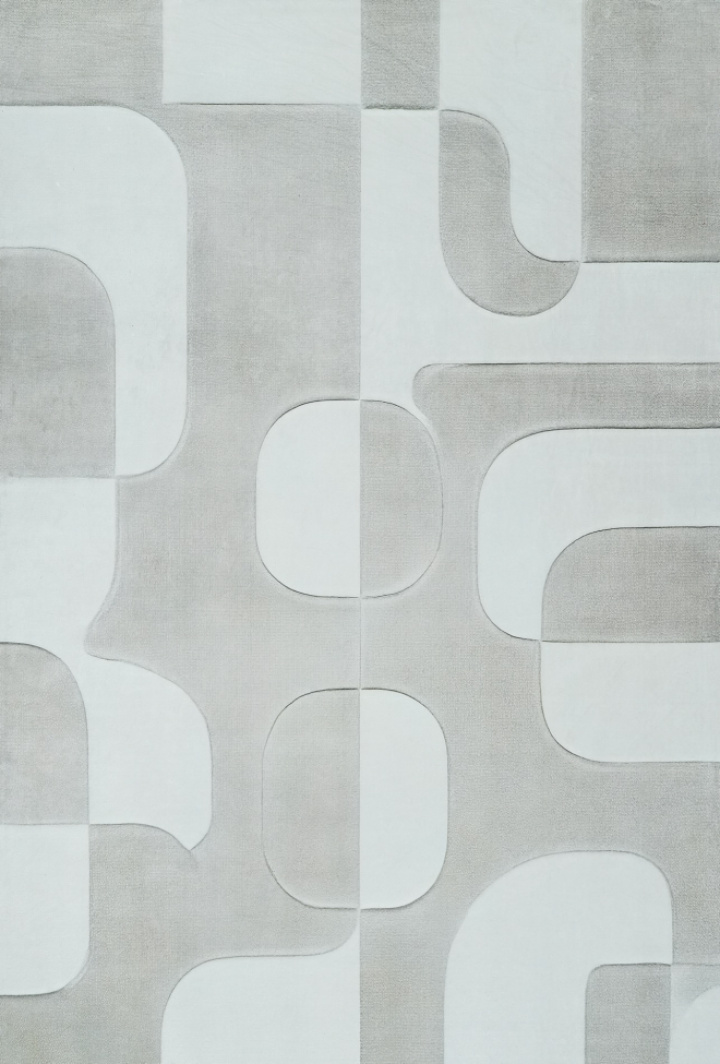 Matto \'Merano\' - Vaaleanharmaa ryhmässä Sisustus / Matot @ Reforma (RG01-60)