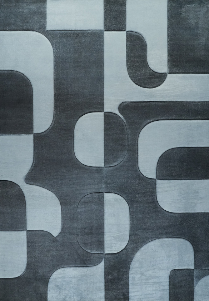 Matto \'Merano\' - Musta/Harmaa ryhmässä Sisustus / Matot @ Reforma (RG01-62)