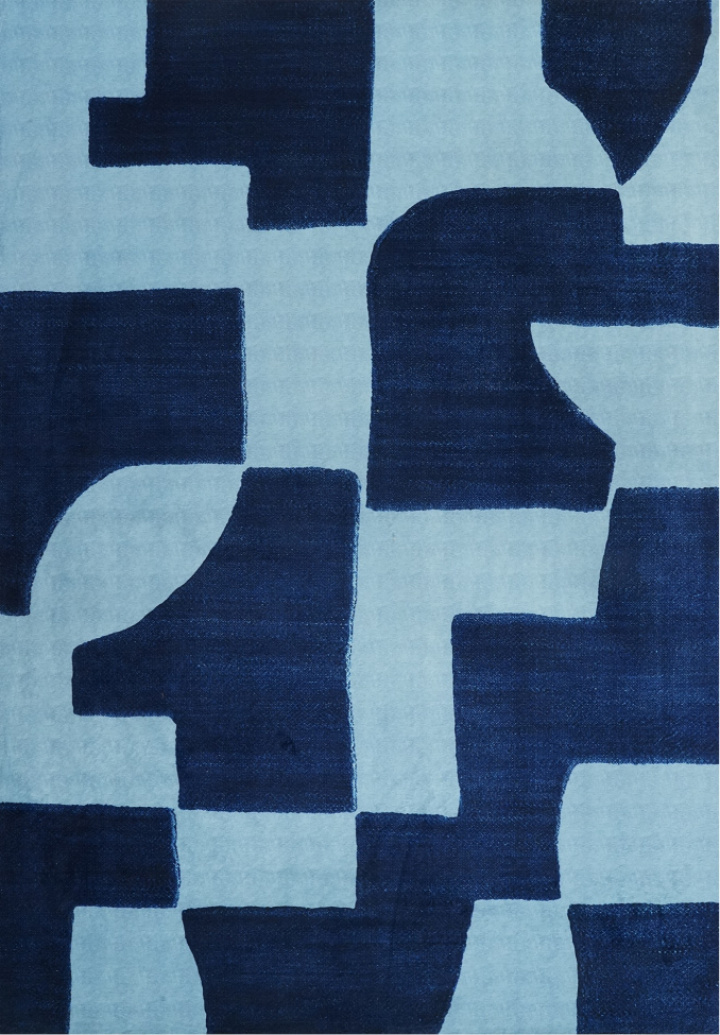 Matto \'Velenna\' 160x230 cm - Sininen ryhmässä Matot @ Reforma (RG016)