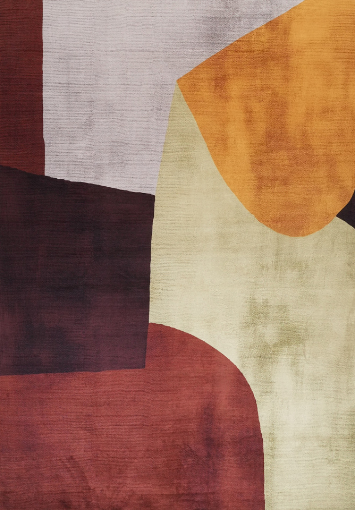 Matto \'Ventaro\' 160x230 cm - Punainen/Monivärinen ryhmässä Sisustus / Matot @ Reforma (RG182)