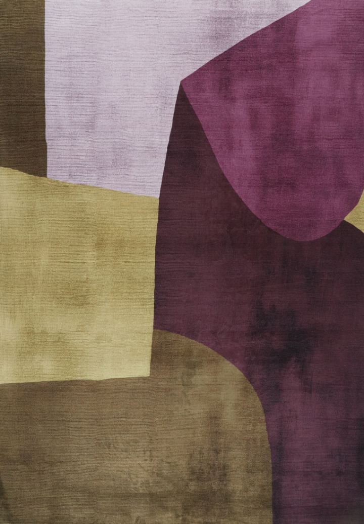 Matto \'Ventaro\' 160x230 cm - Vaaleanpunainen/Ruskea ryhmässä Sisustus / Matot @ Reforma (RG192)