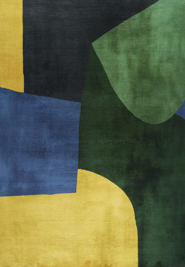 Matto \'Ventaro\' 160x230 cm - Vihreä/Keltainen ryhmässä Sisustus / Matot @ Reforma (RG194)