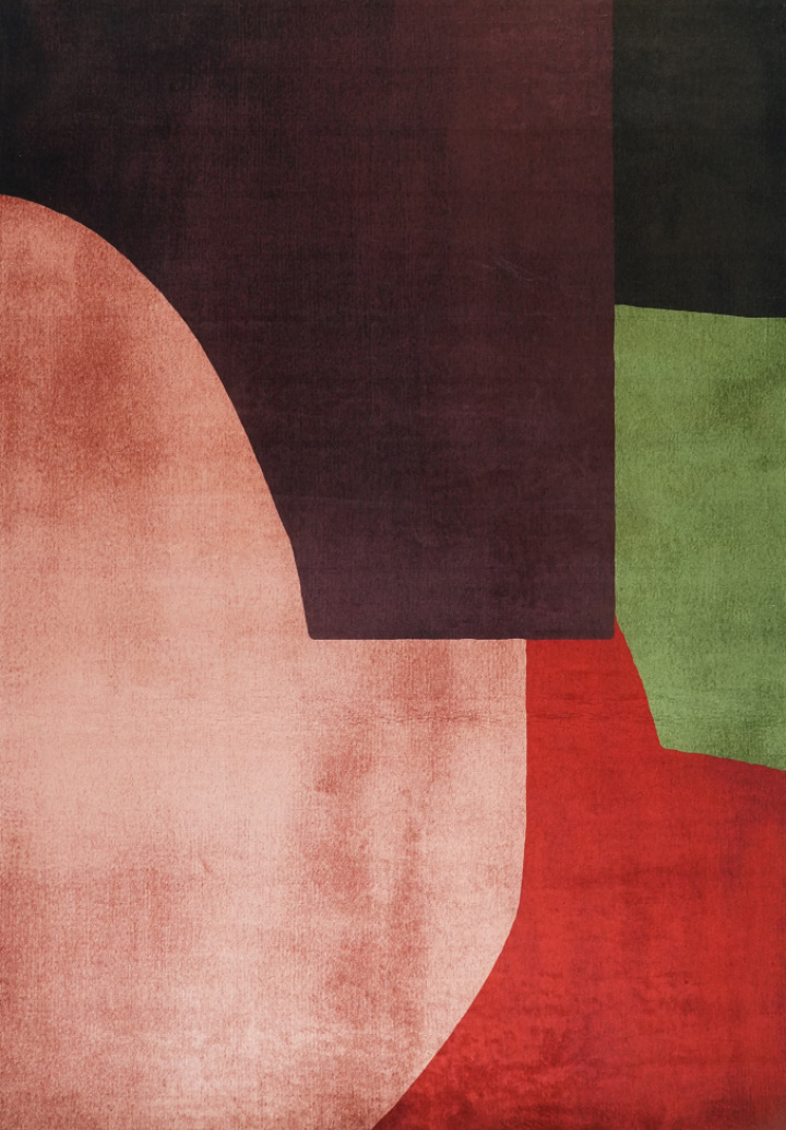 Matto \'Savelle\' 160x230 cm - Punainen/Monivärinen ryhmässä Sisustus / Matot @ Reforma (RG202)