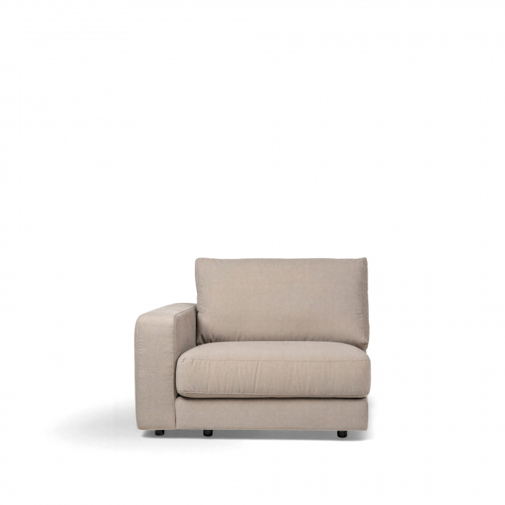 Moduuli \'Messina\' 104x110cm - Harmaa ryhmässä Huonekalut / Sohvat / Modulaariset sohvat @ Reforma (Rio-1-left-Fortis03)