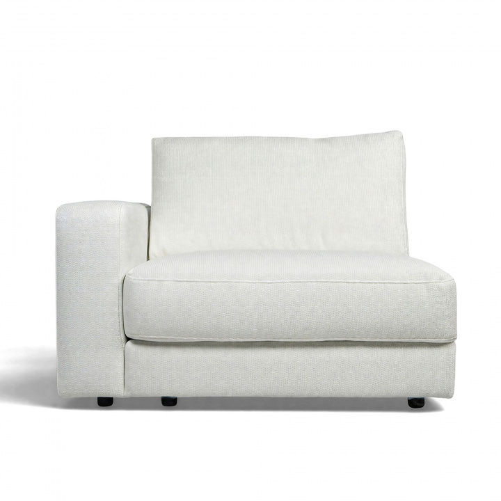 Moduuli \'Messina\' 104x110cm - Valkoinen ryhmässä Huonekalut / Sohvat / Modulaariset sohvat @ Reforma (Rio-1-left-Grace01)