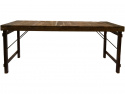 Ruokapöytä Vintage 180x90cm - Puu/Rauta