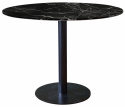 Ruokapöytä \'Marbleous\' Pyöreä 100cm - Musta