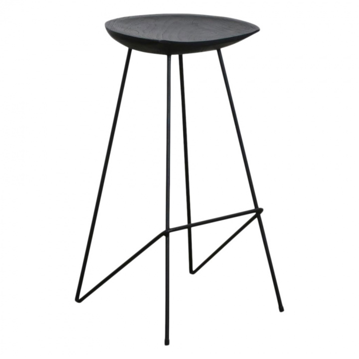 Jakkara \'Teak\' 77cm - Musta ryhmässä Huonekalut / Istumakalusteet / Jakkarat @ Reforma (STLO00035B)