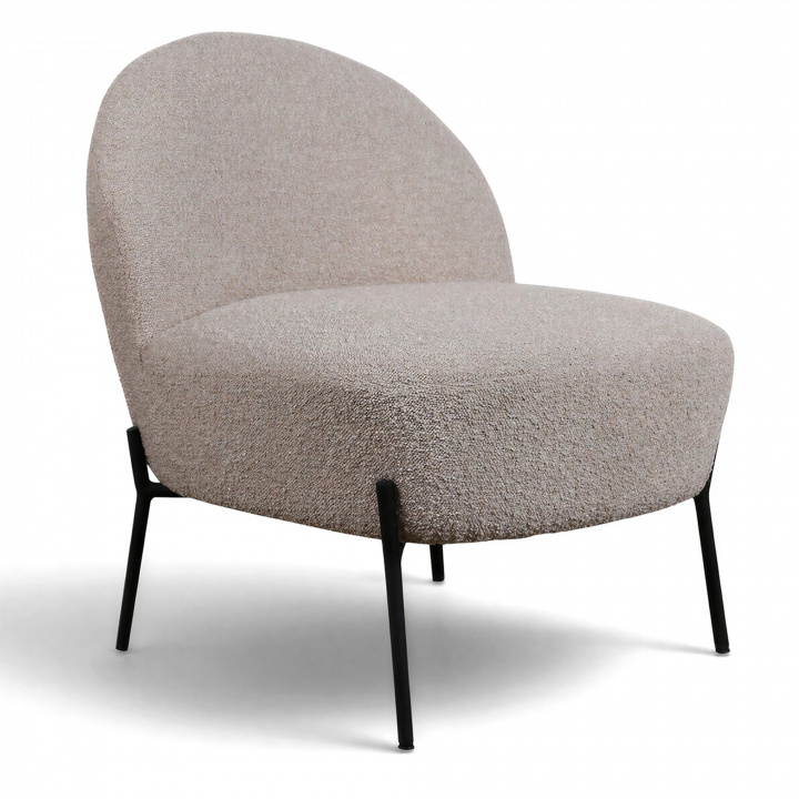 Nojatuoli \'Gori\' - Beige/Bouclé ryhmässä Huonekalut / Istumakalusteet / Nojatuolit @ Reforma (T8044-boucle-beige)