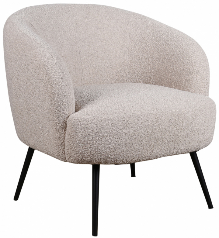 Tuoli \'Capri\' - Beige/Bouclé ryhmässä Huonekalut / Istumakalusteet / Nojatuolit @ Reforma (T8047-boucle-beige)