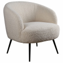 Tuoli \'Capri\' - Valkoinen/Bouclé