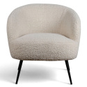 Tuoli \'Capri\' - Valkoinen/Boucl&eacute;