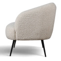Tuoli \'Capri\' - Valkoinen/Boucl&eacute;