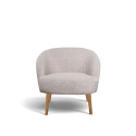 Tuoli \'Capri\' puujalat - Beige/Boucl&eacute;