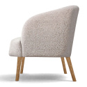 Tuoli \'Capri\' puujalat - Beige/Boucl&eacute;